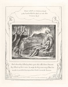 En toen ze hun ogen van verre ophieven, 1825 door William Blake
